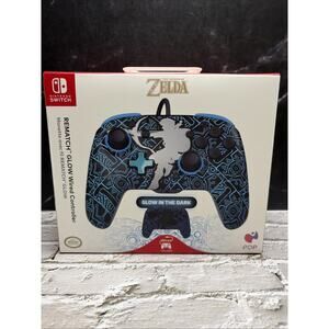 Nintendo Switch PDP Rematch Wired Controller Zelda Glow In The Dark New Sealed